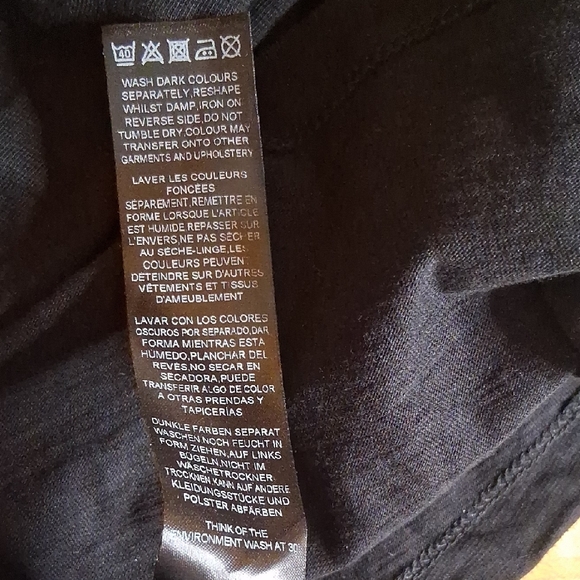 Asos Black Long Sleeve Dress US Size 6 - Picture 14 of 14